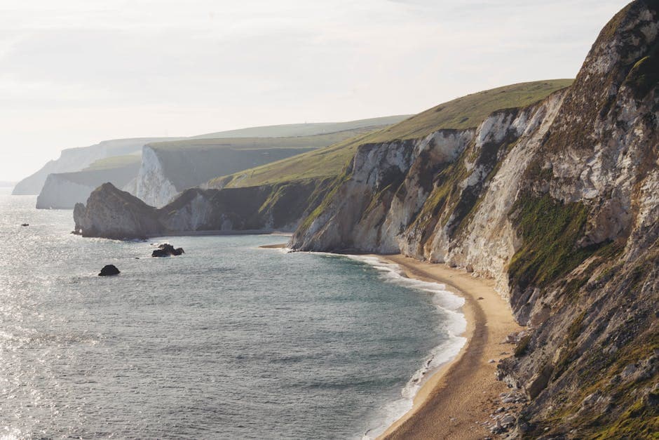 Lulworth Cove on the Jurassic Coast, accessible as a day trip from Bournemouth